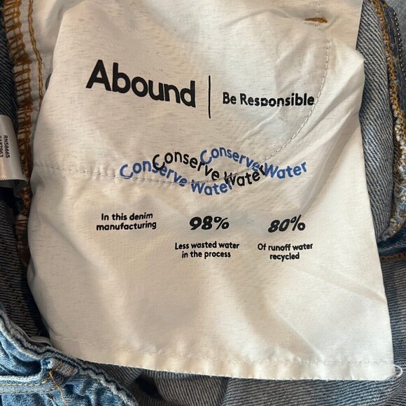 Women's Abound worn/wear ripped blue jeans, Size 28 - Picture 5 of 8